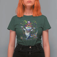 Mardi Gras Crocodile T Shirt For Women Mardigator Alligator Costume Carnival New Orleans Louisiana