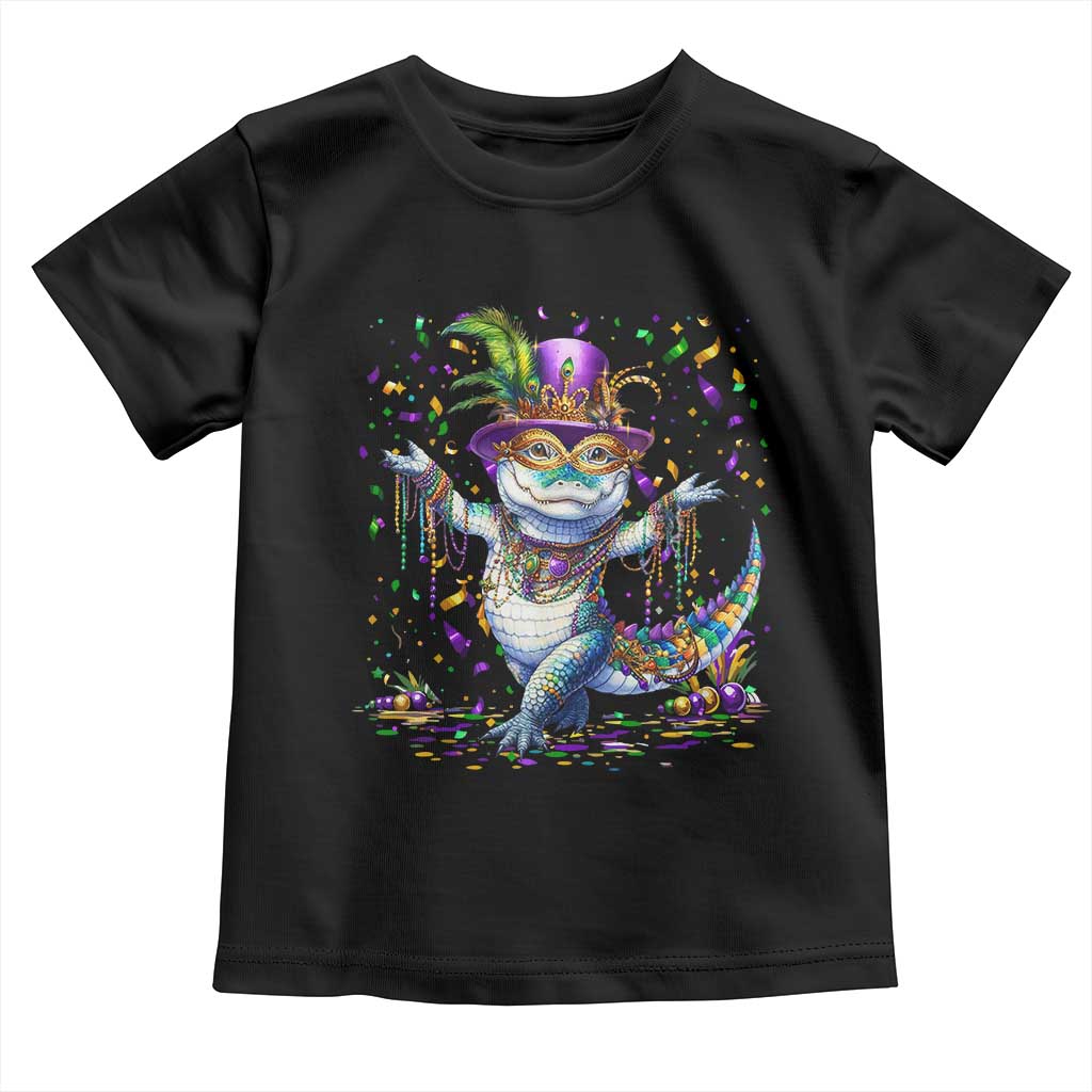 Mardi Gras Crocodile Toddler T Shirt Mardigator Alligator Costume Carnival New Orleans Louisiana