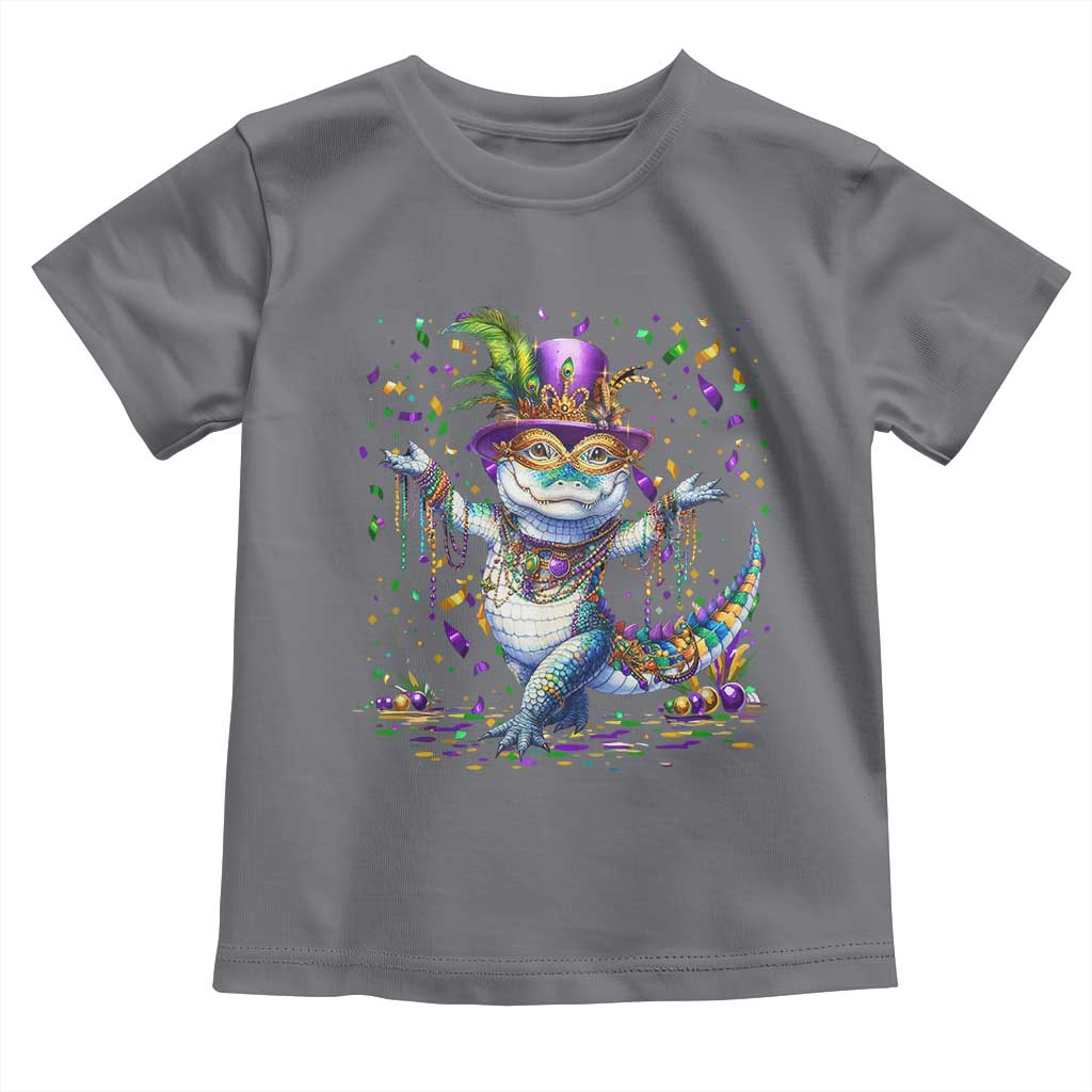 Mardi Gras Crocodile Toddler T Shirt Mardigator Alligator Costume Carnival New Orleans Louisiana