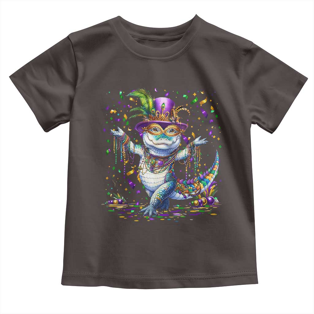 Mardi Gras Crocodile Toddler T Shirt Mardigator Alligator Costume Carnival New Orleans Louisiana