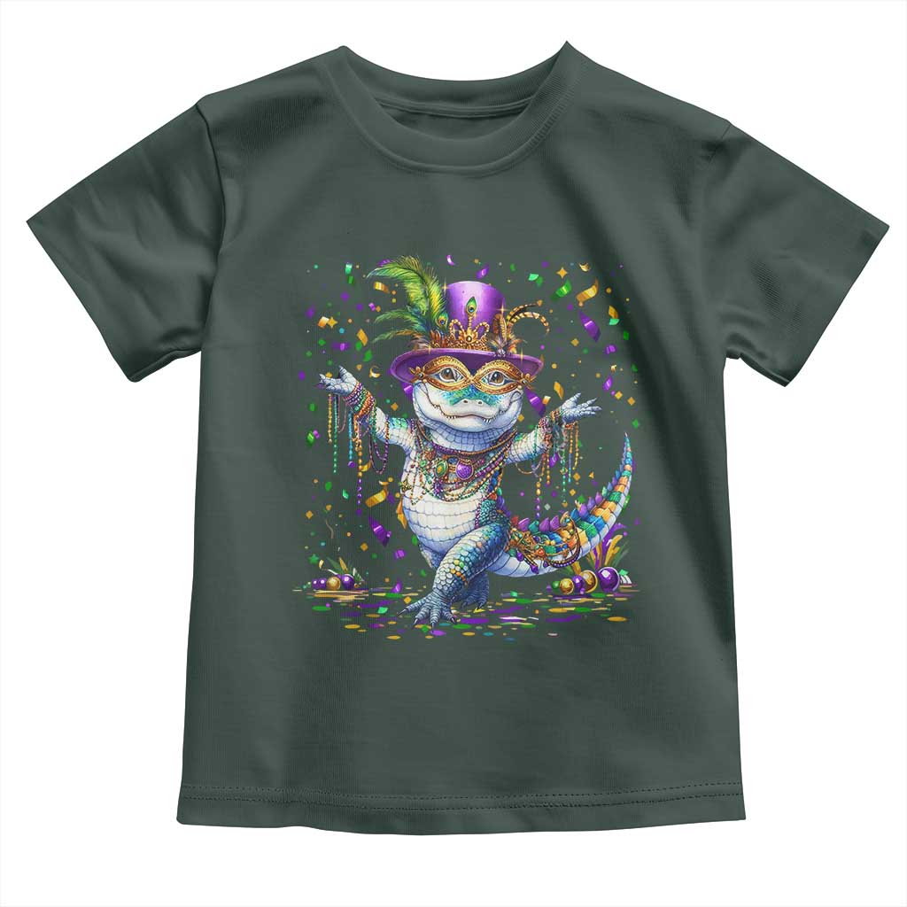 Mardi Gras Crocodile Toddler T Shirt Mardigator Alligator Costume Carnival New Orleans Louisiana