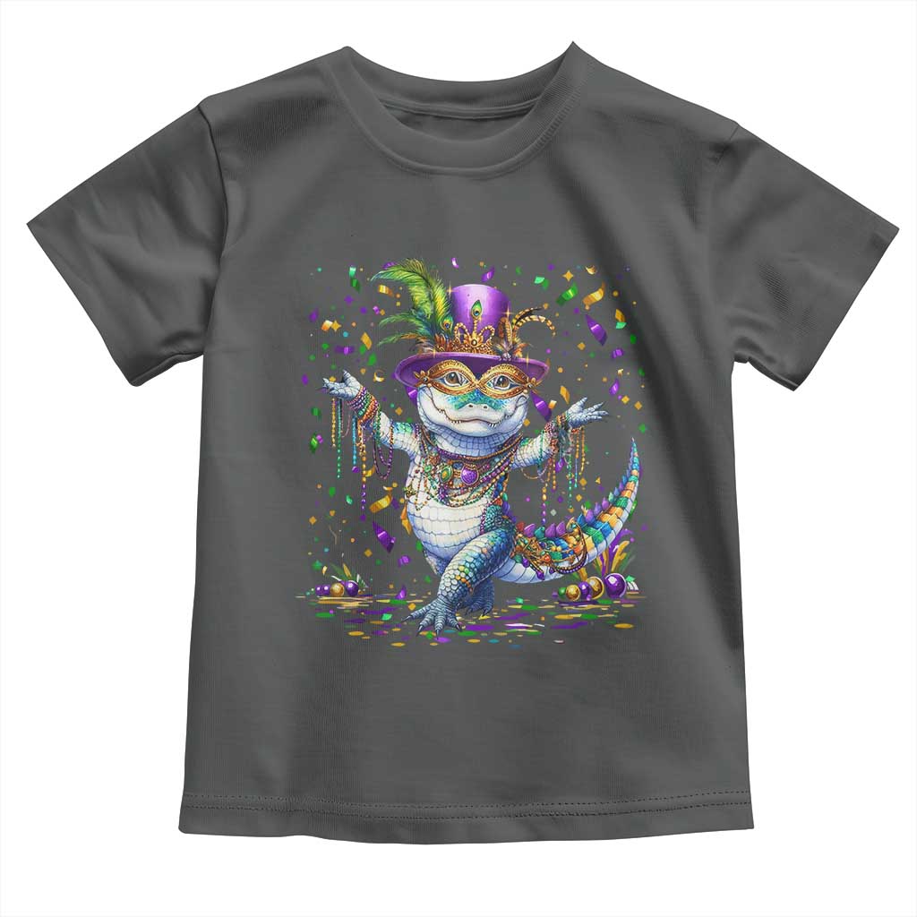 Mardi Gras Crocodile Toddler T Shirt Mardigator Alligator Costume Carnival New Orleans Louisiana