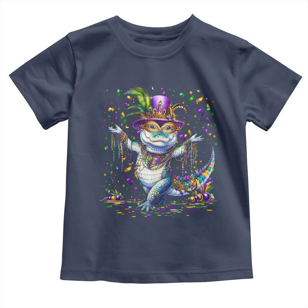 Mardi Gras Crocodile Toddler T Shirt Mardigator Alligator Costume Carnival New Orleans Louisiana