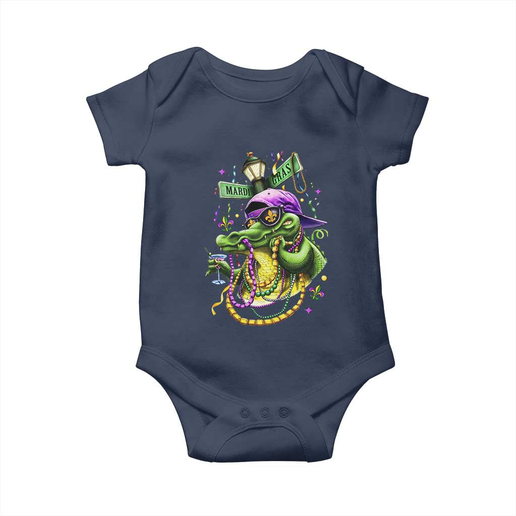 Mardi Gras Alligator Costume Baby Onesie Mardigator Crocodile Carnival New Orleans Louisiana