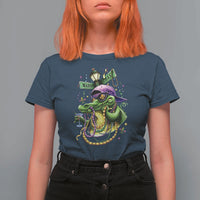 Mardi Gras Alligator Costume T Shirt For Women Mardigator Crocodile Carnival New Orleans Louisiana