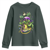 Mardi Gras Alligator Costume Youth Sweatshirt Mardigator Crocodile Carnival New Orleans Louisiana