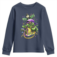 Mardi Gras Alligator Costume Youth Sweatshirt Mardigator Crocodile Carnival New Orleans Louisiana