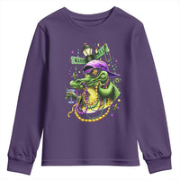 Mardi Gras Alligator Costume Youth Sweatshirt Mardigator Crocodile Carnival New Orleans Louisiana