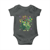 Happy Mardi Gras Alligator Baby Onesie Mardigator Crocodile Dancing New Orleans Louisiana