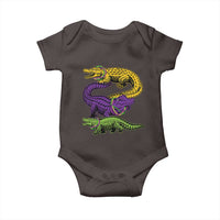 Aligator Crocodiles Louisiana Mardi Gras Baby Onesie