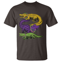 Aligator Crocodiles Louisiana Mardi Gras T Shirt