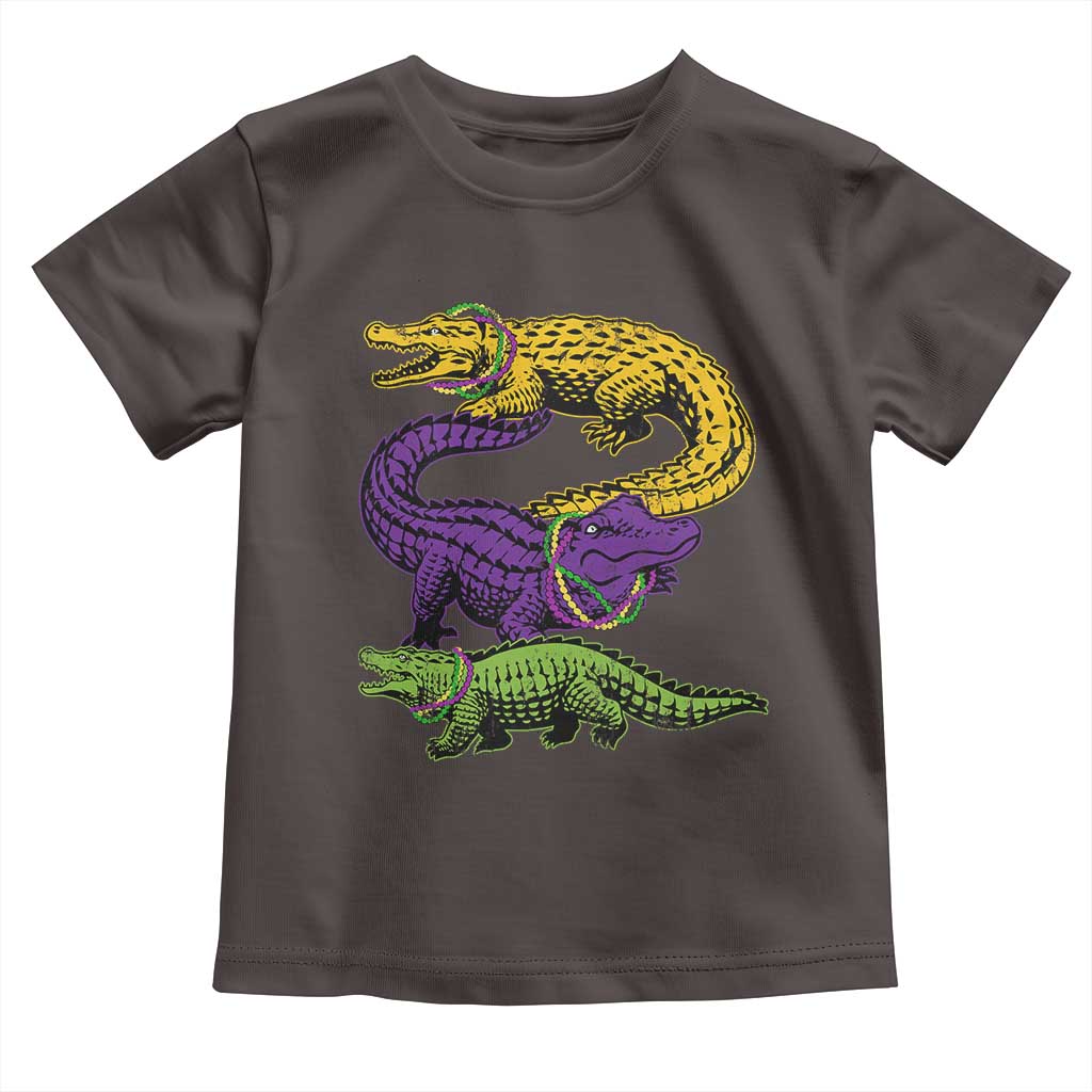 Aligator Crocodiles Louisiana Mardi Gras Toddler T Shirt