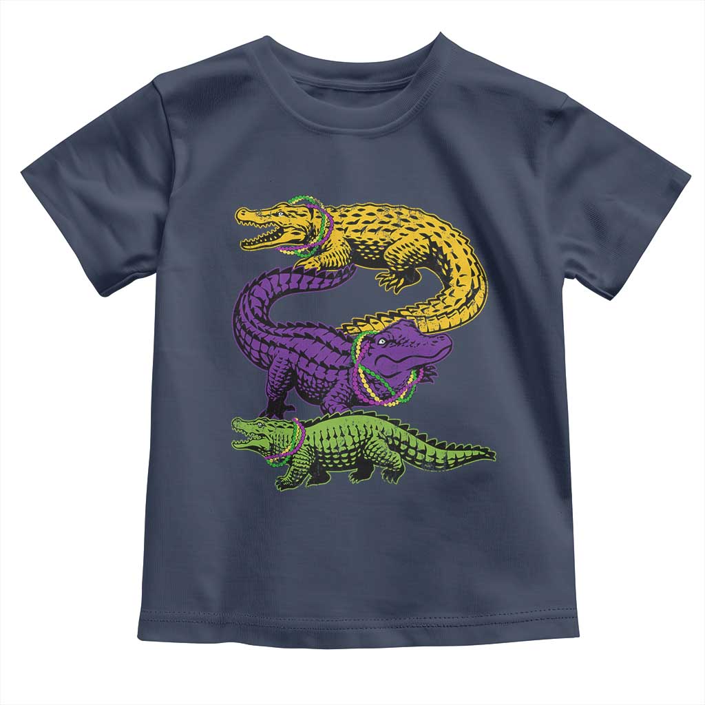 Aligator Crocodiles Louisiana Mardi Gras Toddler T Shirt