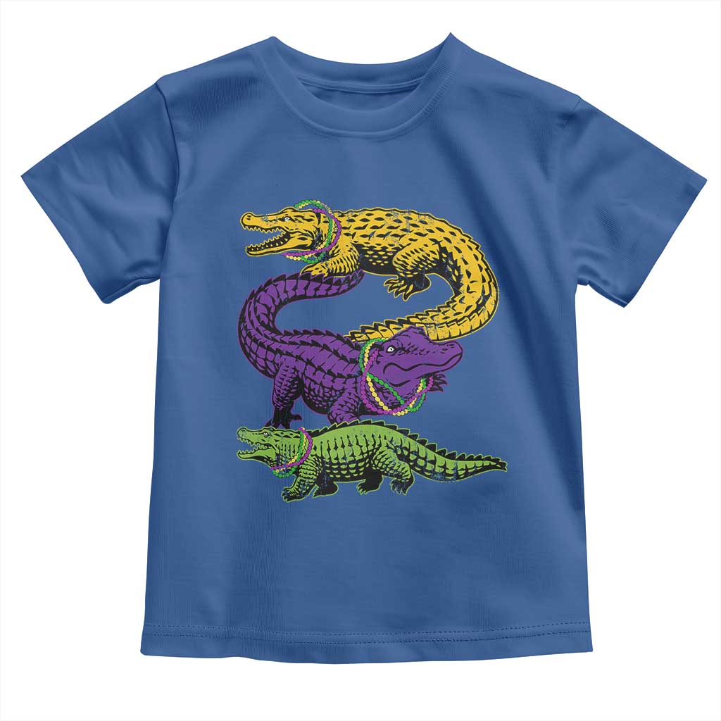 Aligator Crocodiles Louisiana Mardi Gras Toddler T Shirt