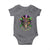 Mardi Gras Sugar Skull Baby Onesie Fat Tuesday