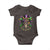 Mardi Gras Sugar Skull Baby Onesie Fat Tuesday