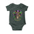 Mardi Gras Sugar Skull Baby Onesie Fat Tuesday