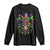 Mardi Gras Sugar Skull Long Sleeve Shirt Fat Tuesday