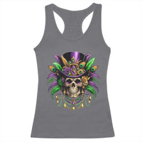 Mardi Gras Sugar Skull Racerback Tank Top Fat Tuesday