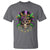 Mardi Gras Sugar Skull T Shirt Fat Tuesday