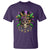 Mardi Gras Sugar Skull T Shirt Fat Tuesday