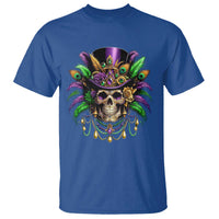 Mardi Gras Sugar Skull T Shirt Fat Tuesday
