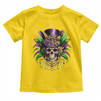 Mardi Gras Sugar Skull Toddler T Shirt Fat Tuesday