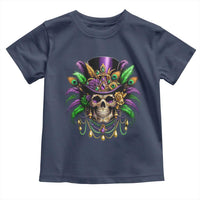Mardi Gras Sugar Skull Toddler T Shirt Fat Tuesday