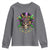 Mardi Gras Sugar Skull Youth Sweatshirt Fat Tuesday