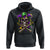 Mardi Gras Jester Skull Hoodie New Orleans Skeleton Beads