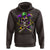 Mardi Gras Jester Skull Hoodie New Orleans Skeleton Beads