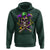 Mardi Gras Jester Skull Hoodie New Orleans Skeleton Beads