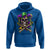Mardi Gras Jester Skull Hoodie New Orleans Skeleton Beads
