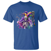 Mardi Gras T Shirt Jester Skeleton Skull Lovers