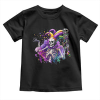 Mardi Gras Toddler T Shirt Jester Skeleton Skull Lovers