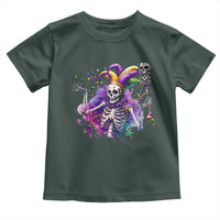 Mardi Gras Toddler T Shirt Jester Skeleton Skull Lovers