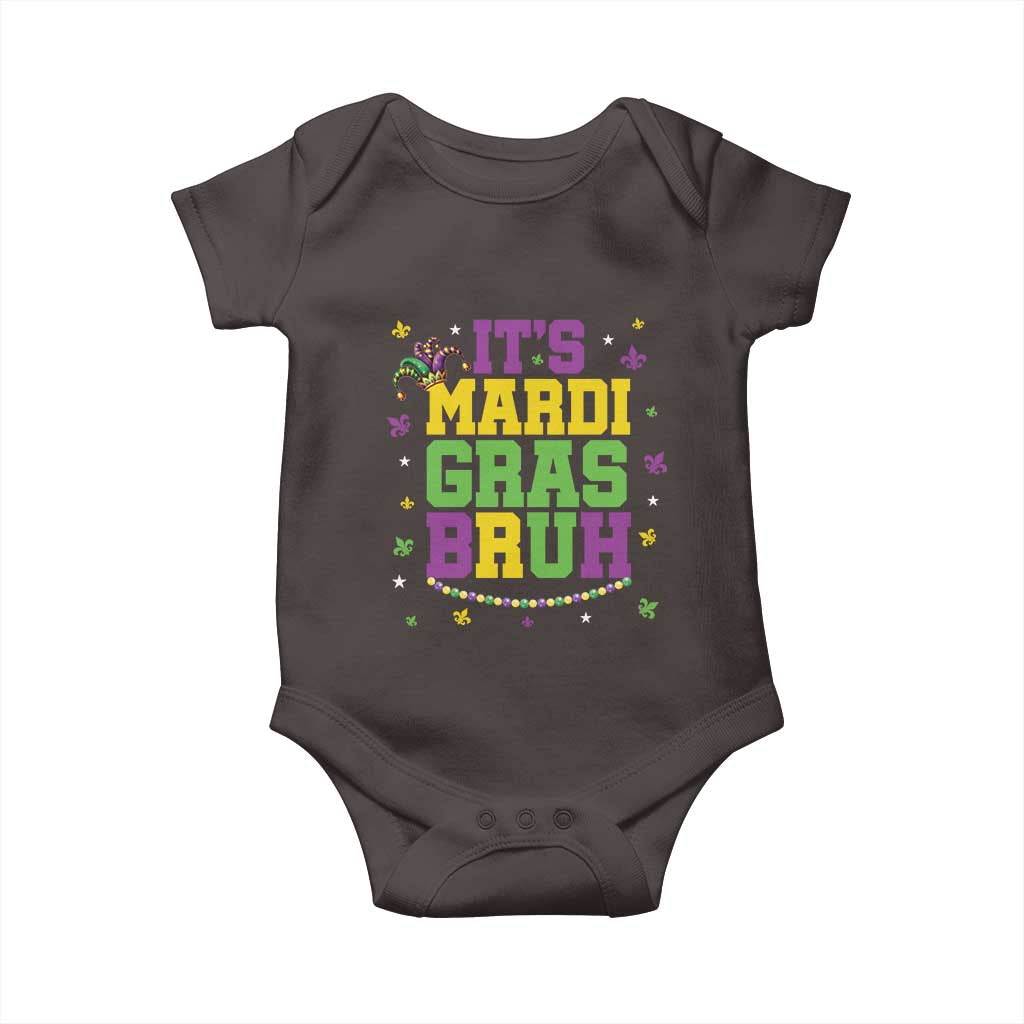 Bruh Mardi Gras Baby Onesie Funny Fat Tuesday Teens Boys Kids