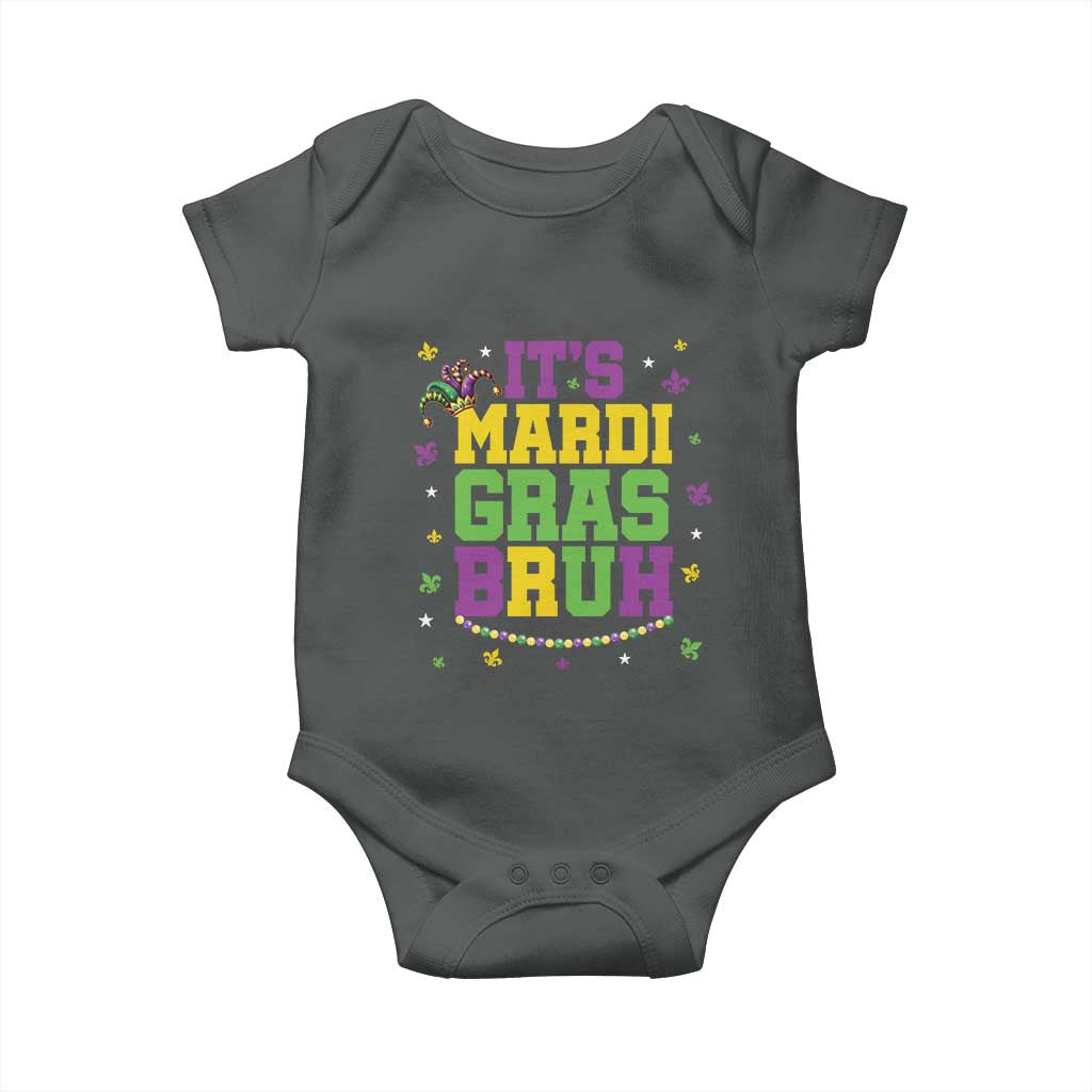 Bruh Mardi Gras Baby Onesie Funny Fat Tuesday Teens Boys Kids