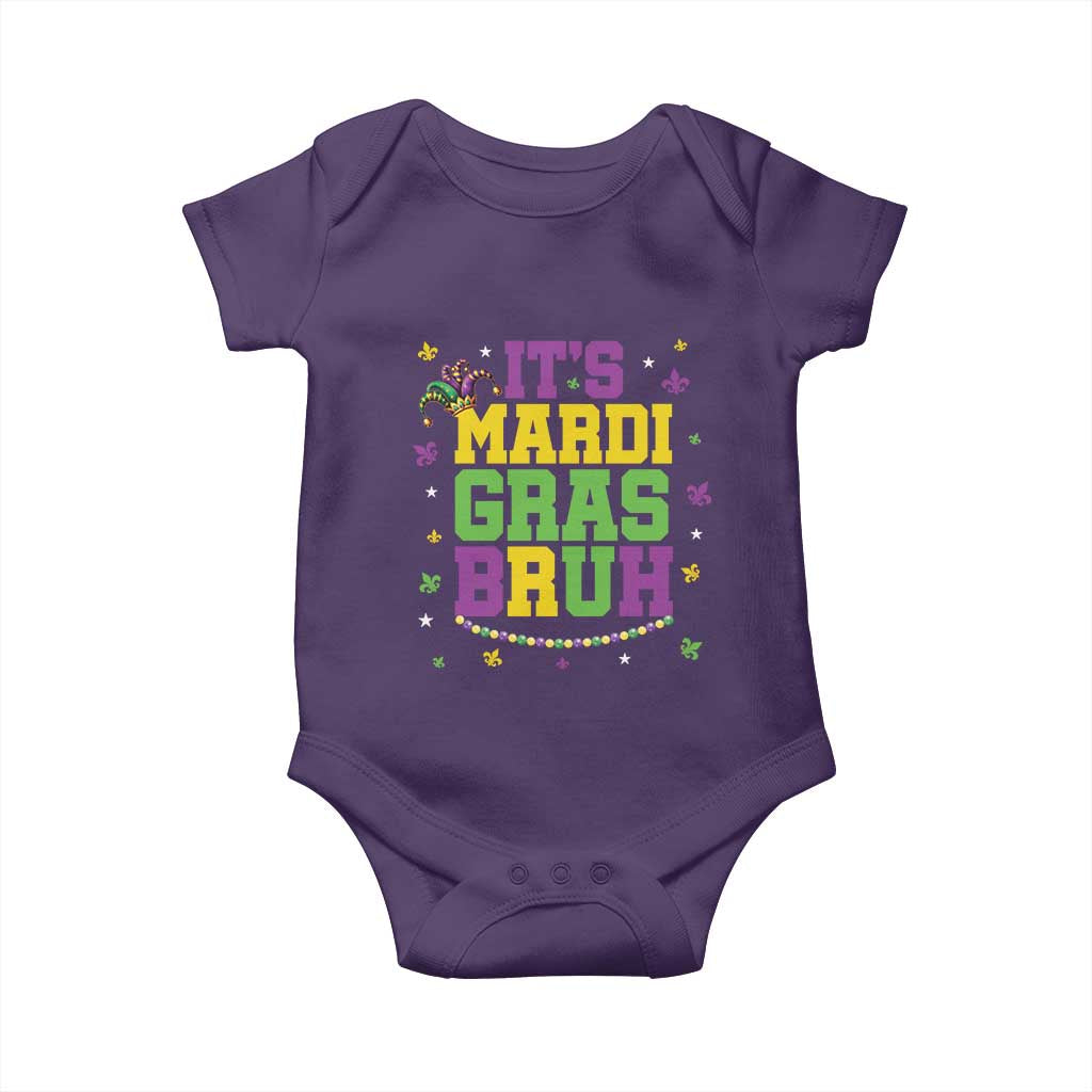 Bruh Mardi Gras Baby Onesie Funny Fat Tuesday Teens Boys Kids