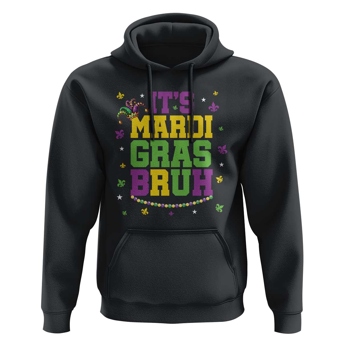 Bruh Mardi Gras Hoodie Funny Fat Tuesday Teens Boys Kids