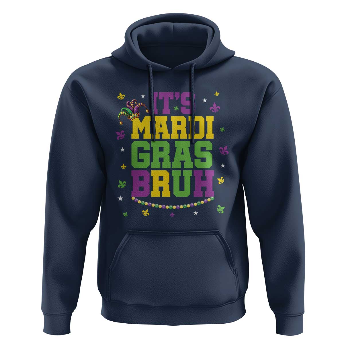 Bruh Mardi Gras Hoodie Funny Fat Tuesday Teens Boys Kids