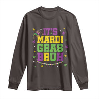 Bruh Mardi Gras Long Sleeve Shirt Funny Fat Tuesday Teens Boys Kids