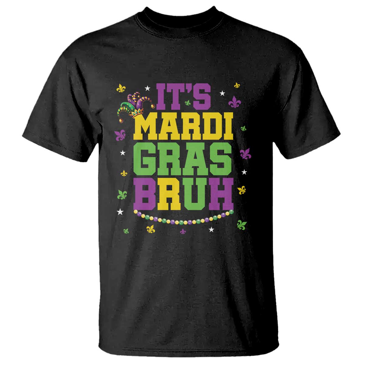 Bruh Mardi Gras T Shirt Funny Fat Tuesday Teens Boys Kids