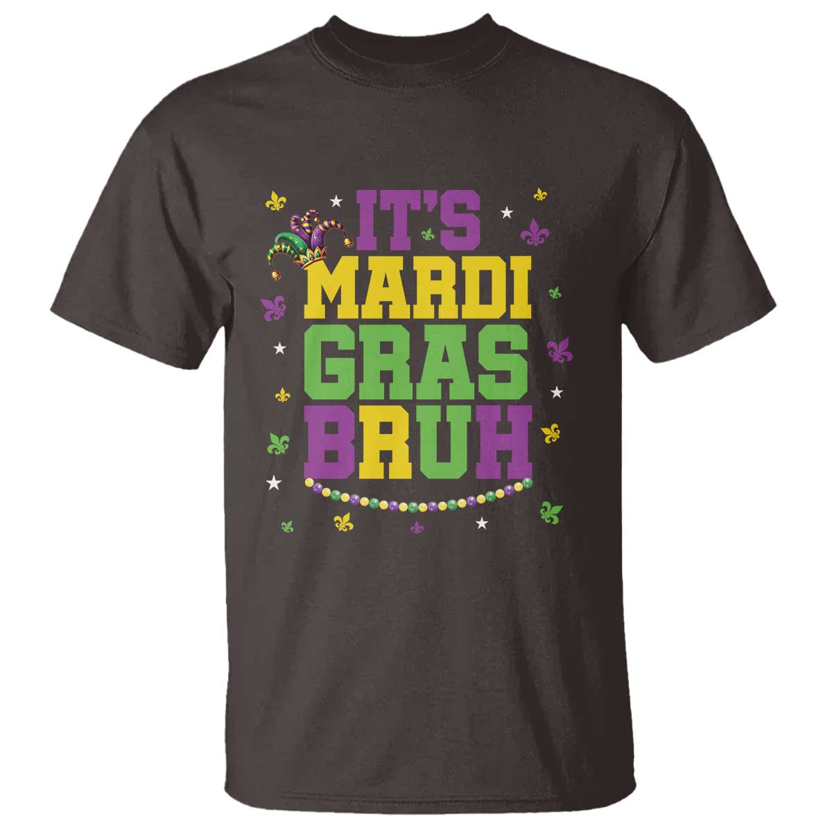 Bruh Mardi Gras T Shirt Funny Fat Tuesday Teens Boys Kids