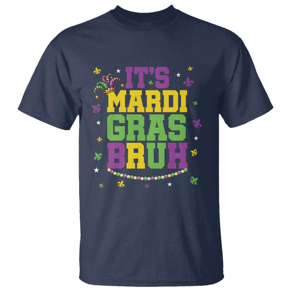 Bruh Mardi Gras T Shirt Funny Fat Tuesday Teens Boys Kids