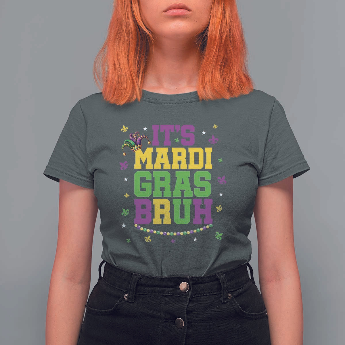 Bruh Mardi Gras T Shirt For Women Funny Fat Tuesday Teens Boys Kids