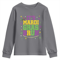 Bruh Mardi Gras Youth Sweatshirt Funny Fat Tuesday Teens Boys Kids