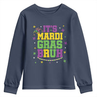 Bruh Mardi Gras Youth Sweatshirt Funny Fat Tuesday Teens Boys Kids