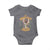 It's Mardi Gras Bruh Baby Onesie Glitter Print Crawfish Beads