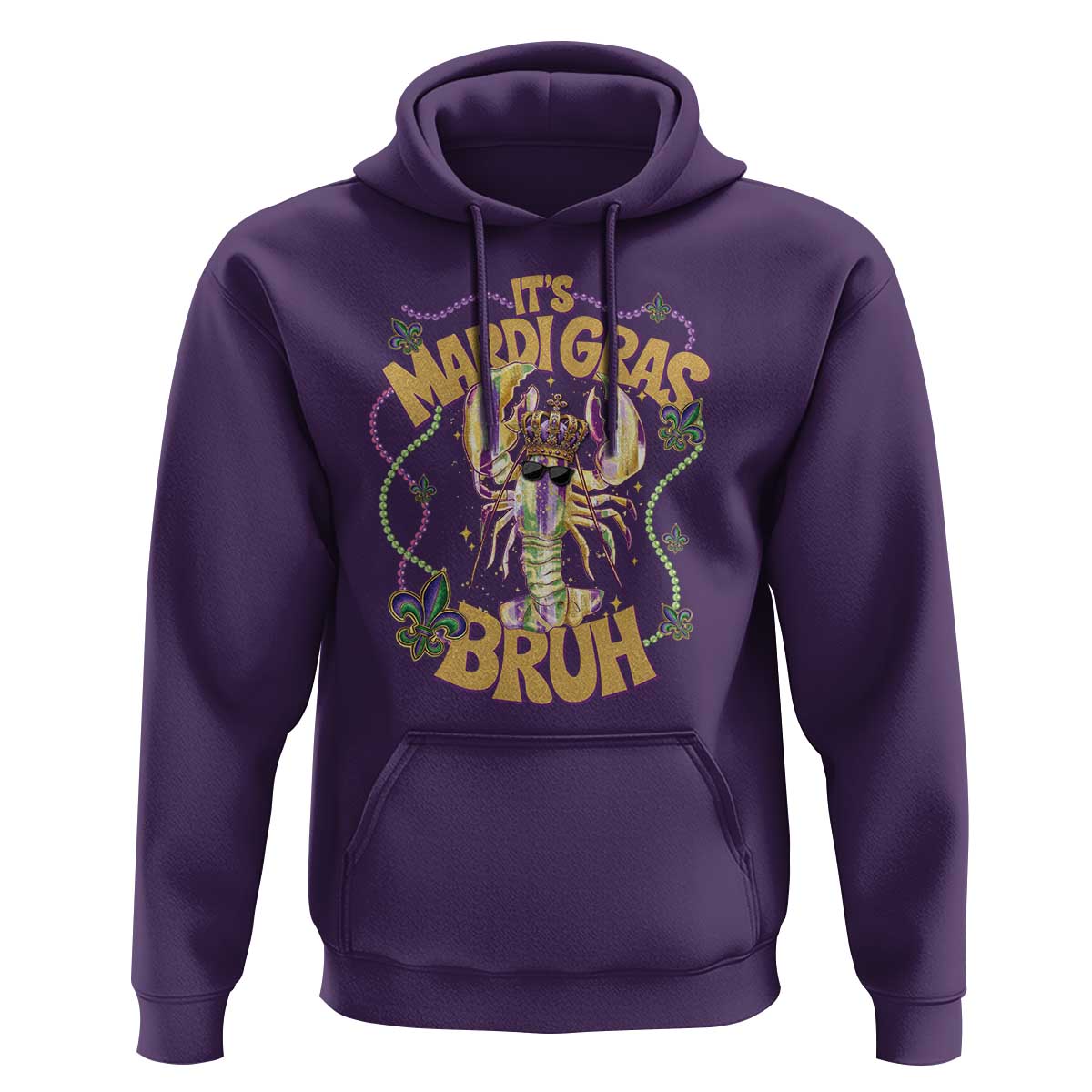 Funny Mardi Gras Bruh Hoodie Dabbing Boy Teens Kids New Orleans Trip Jester Outfit